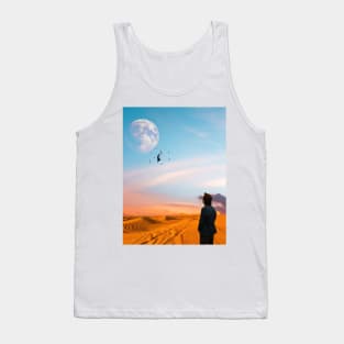 She's Leaving Home - Collage/Surreal Art Tank Top